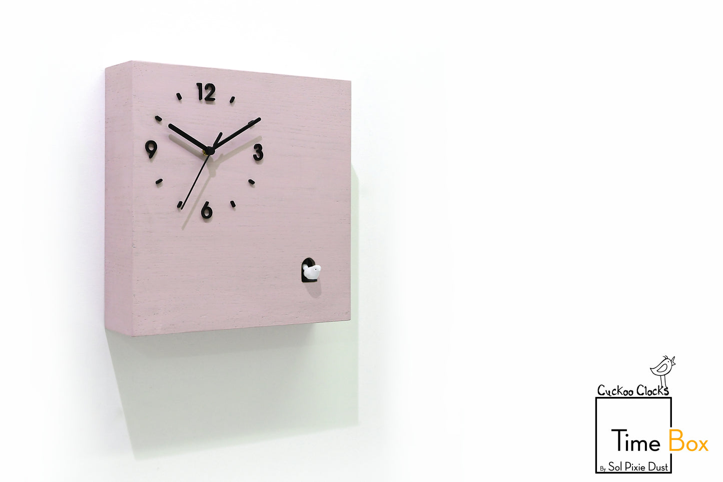 Time Box Modern Cuckoo Bird.  Cuckoo and Pendulum Wall Clock