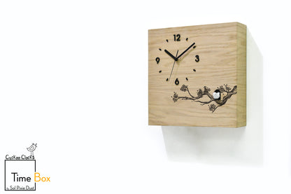 Time Box Modern Cuckoo Bird.  Cuckoo and Pendulum Wall Clock