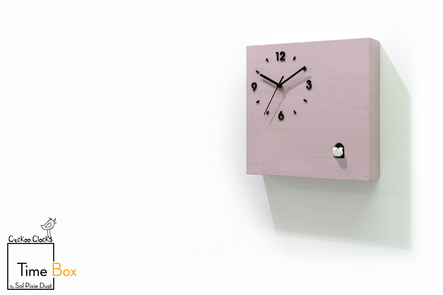 Time Box Modern Cuckoo Bird.  Cuckoo and Pendulum Wall Clock