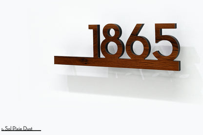 Underline House Numbers - LED Signs with Name / Address