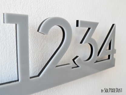 Underline House Numbers - LED Signs with Name / Address