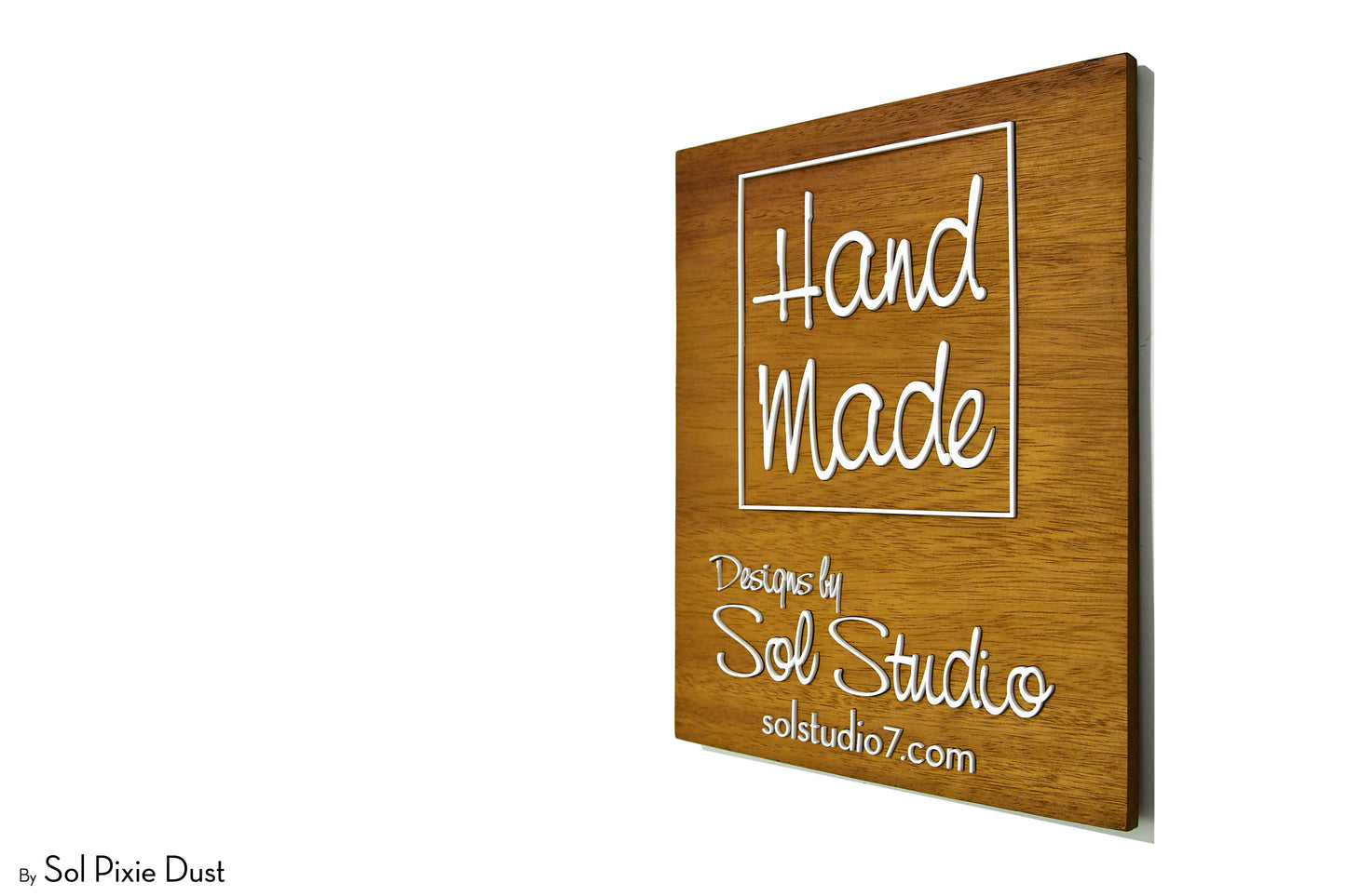 Solid Wood Address Plaques African Teak (Iroko) - Signs