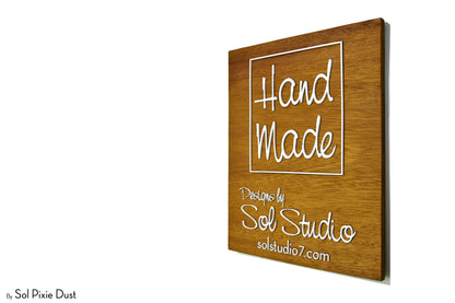 Solid Wood Address Plaques African Teak (Iroko) - Signs