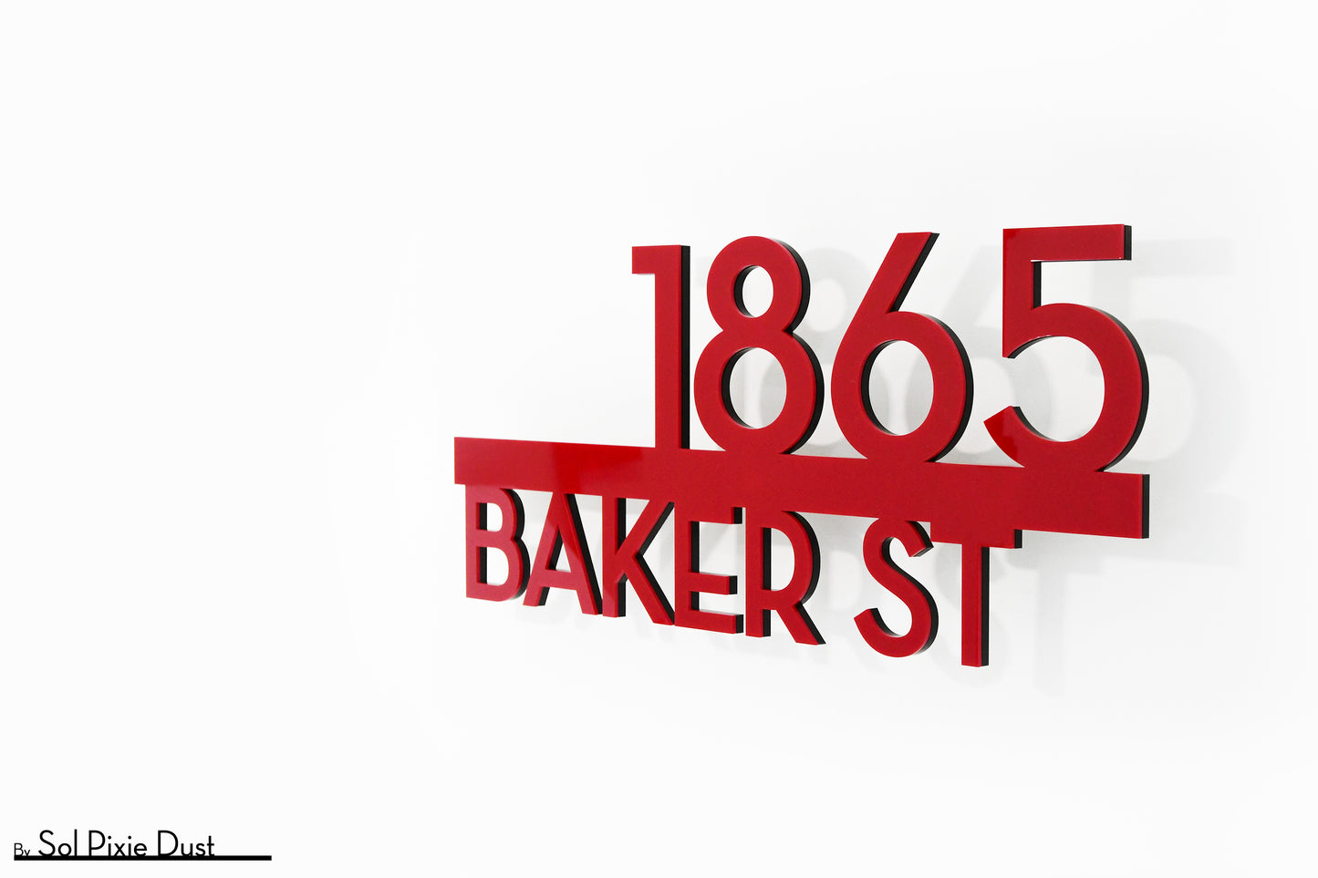 Underline House Numbers - LED Signs with Name / Address