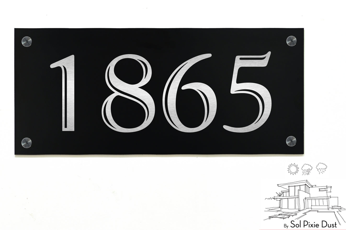 Aluminum (ACP) Engraved Address Plaque