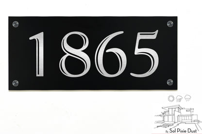 Aluminum (ACP) Engraved Address Plaque
