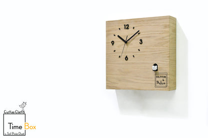 Time Box Modern Cuckoo Bird.  Cuckoo and Pendulum Wall Clock