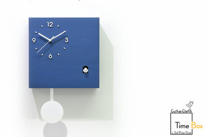 Time Box Modern Cuckoo Bird.  Cuckoo and Pendulum Wall Clock