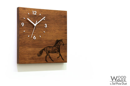 Vintage Wooden Square Clocks