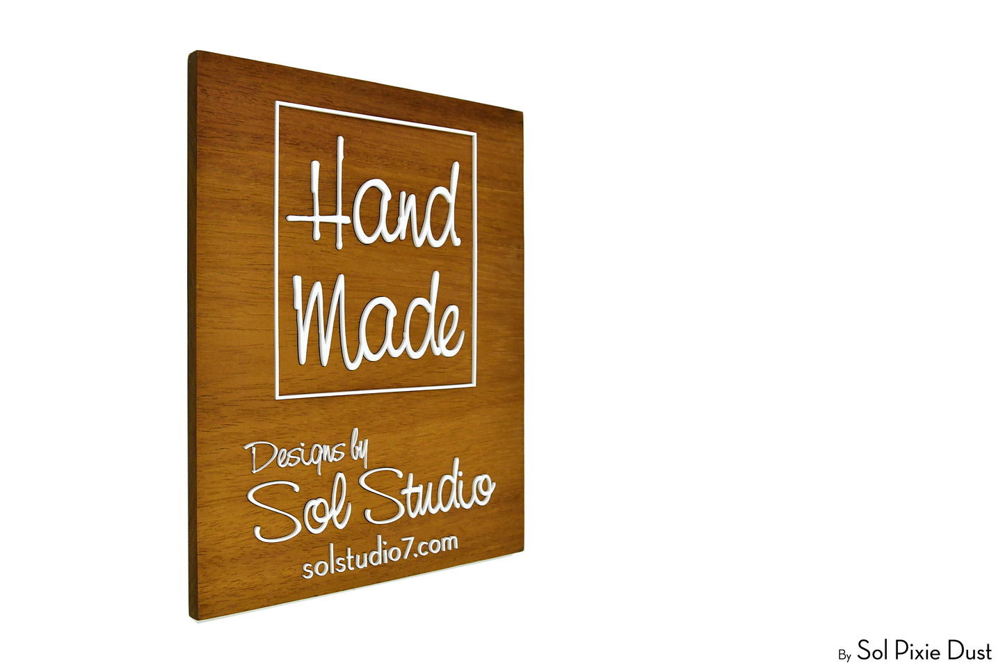 Solid Wood Address Plaques African Teak (Iroko) - Signs