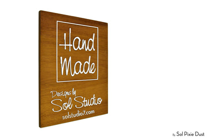 Solid Wood Address Plaques African Teak (Iroko) - Signs