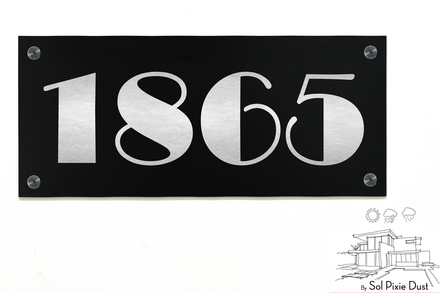 Aluminum (ACP) Engraved Address Plaque
