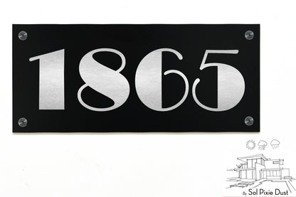 Aluminum (ACP) Engraved Address Plaque