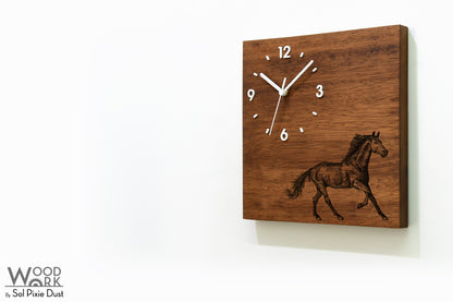 Vintage Wooden Square Clocks
