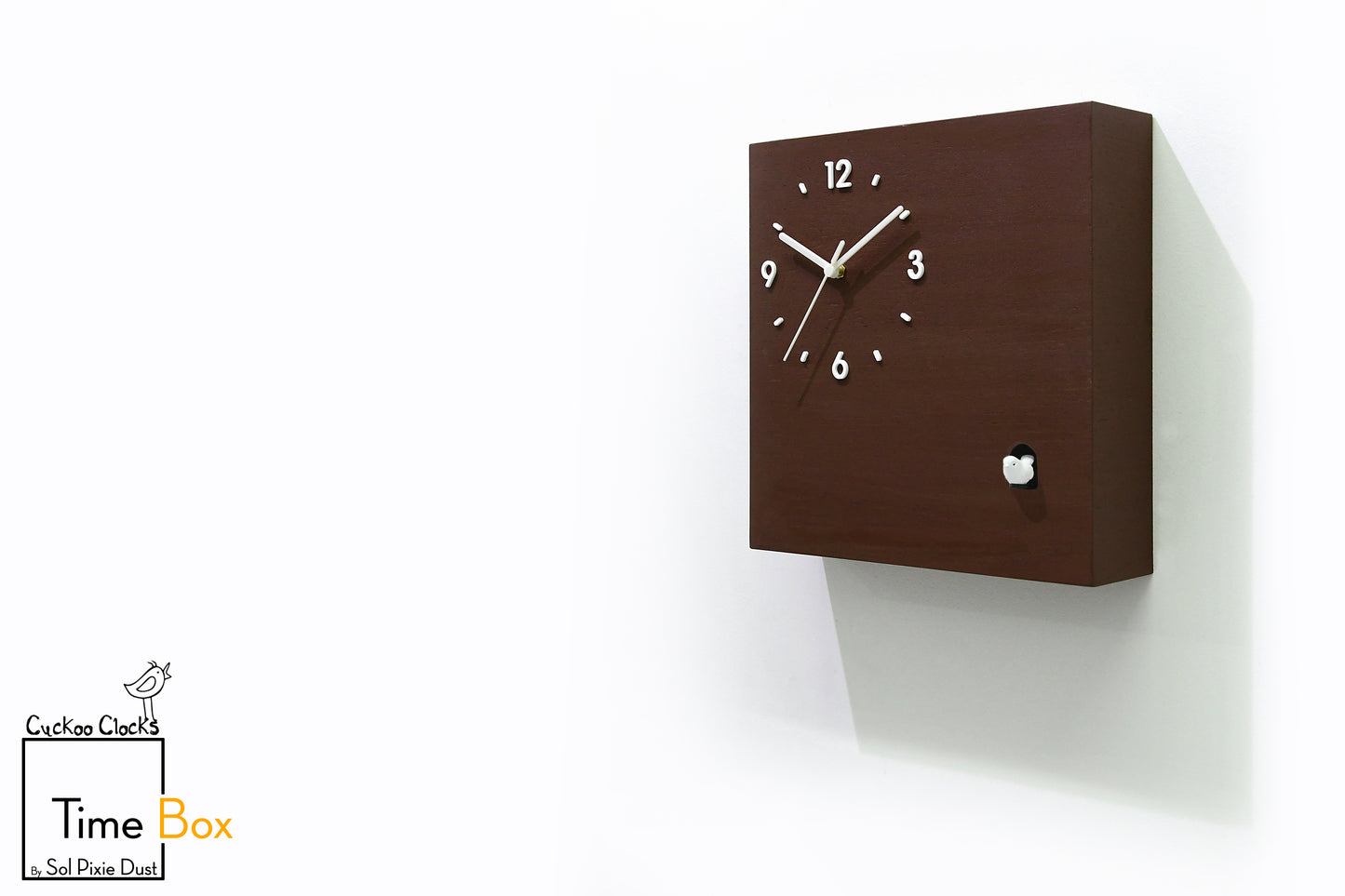 Time Box Modern Cuckoo Bird.  Cuckoo and Pendulum Wall Clock