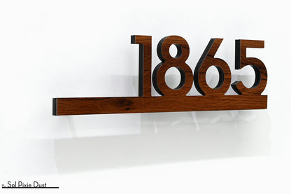 Underline House Numbers - LED Signs with Name / Address
