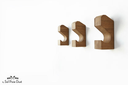 Wall Pegs and Racks - Wooden Hooks
