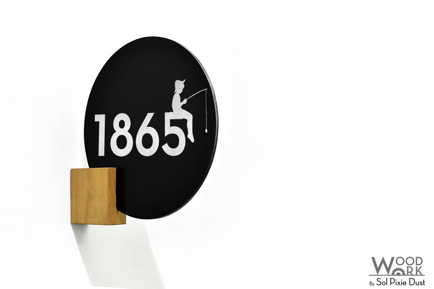 Aluminum (ACP) Address Signs with Solid Wood Mount
