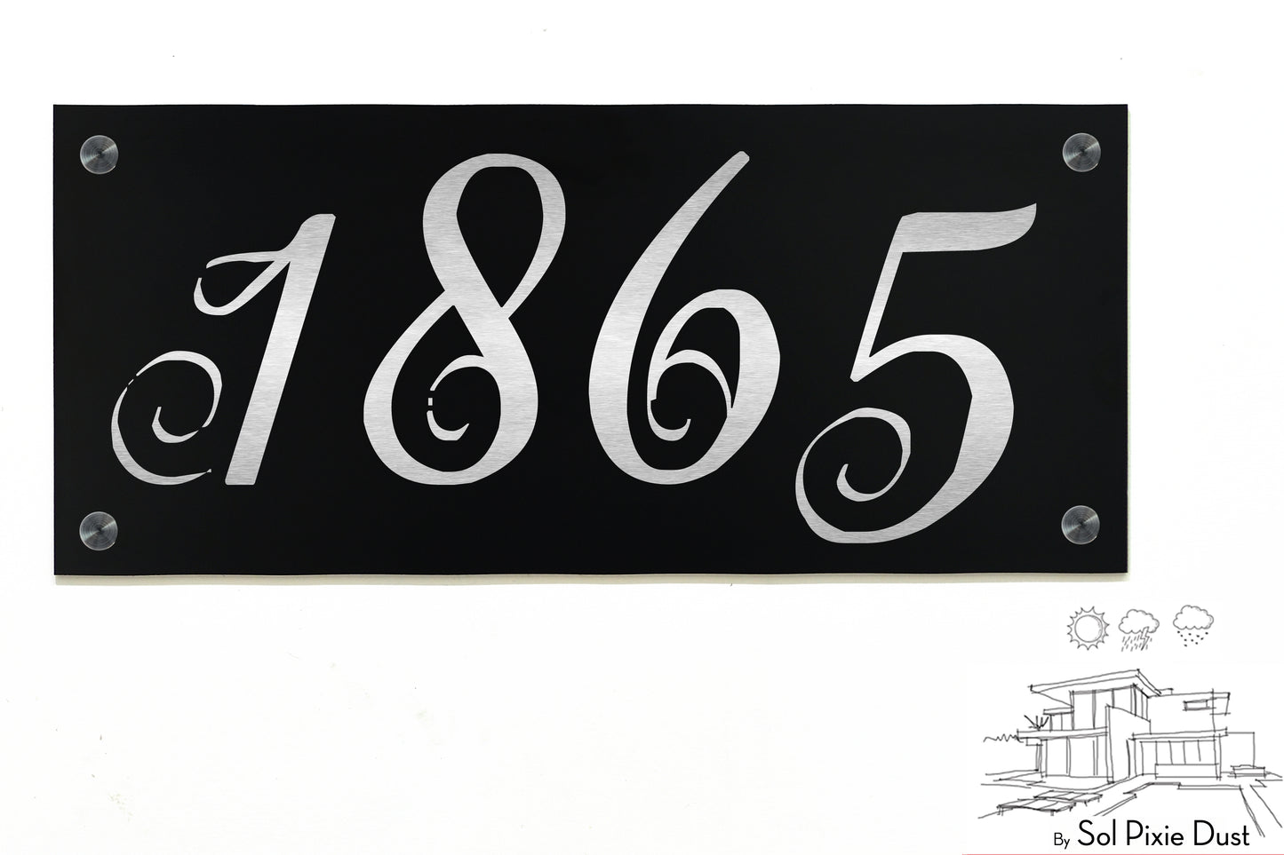Aluminum (ACP) Engraved Address Plaque
