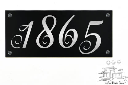 Aluminum (ACP) Engraved Address Plaque