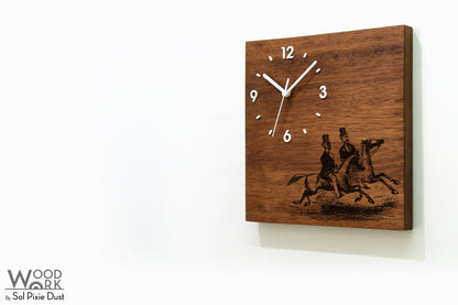 Vintage Wooden Square Clocks