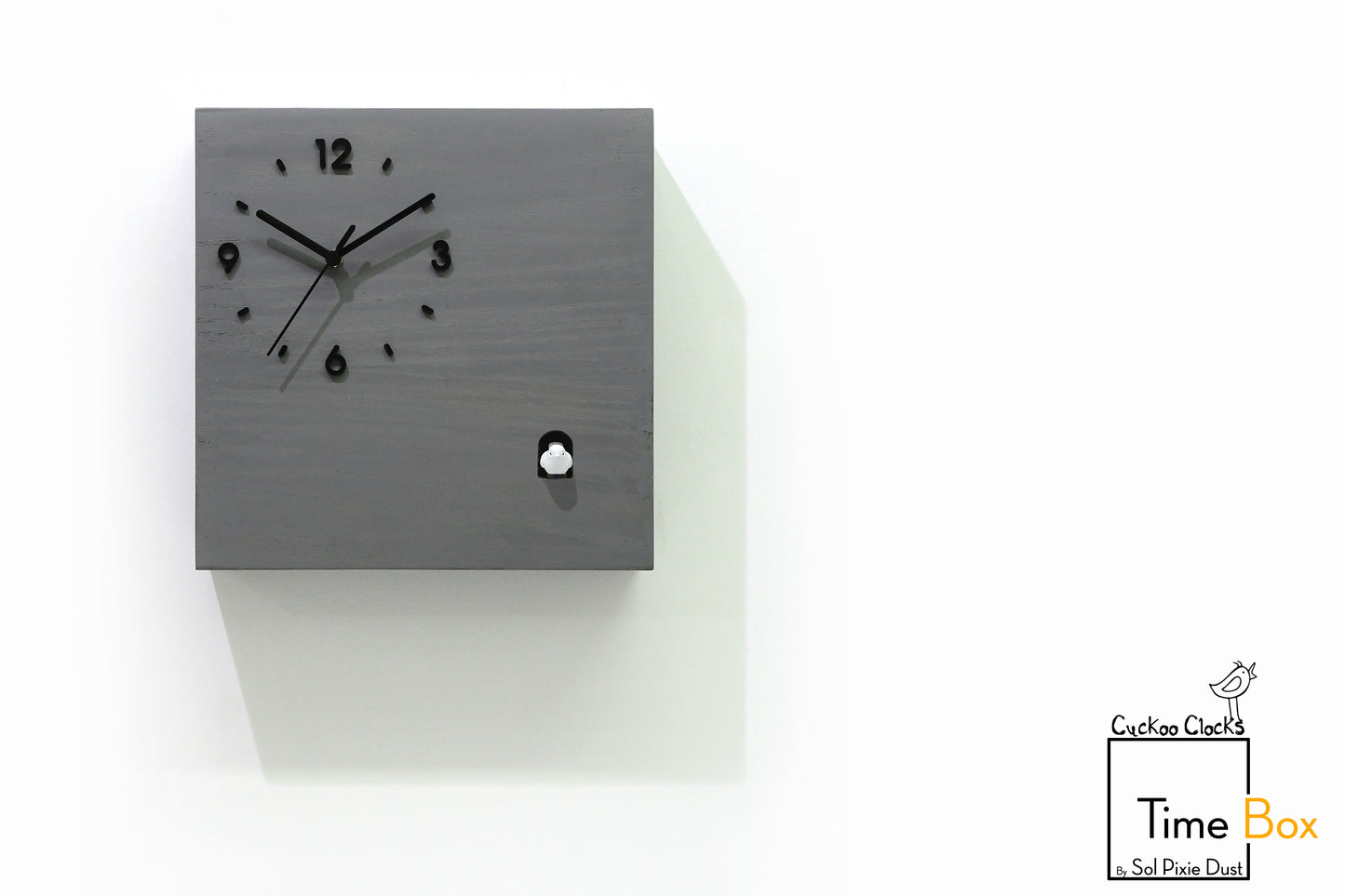 Time Box Modern Cuckoo Bird.  Cuckoo and Pendulum Wall Clock