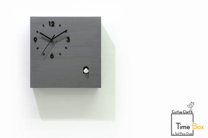 Time Box Modern Cuckoo Bird.  Cuckoo and Pendulum Wall Clock