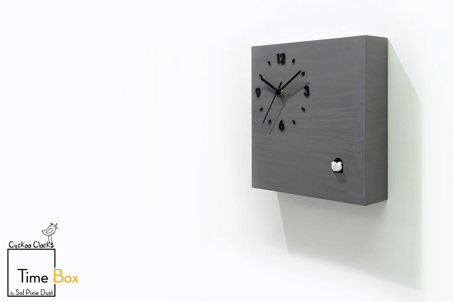 Time Box Modern Cuckoo Bird.  Cuckoo and Pendulum Wall Clock