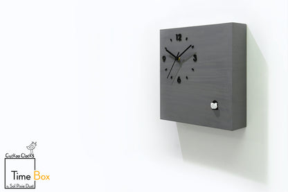 Time Box Modern Cuckoo Bird.  Cuckoo and Pendulum Wall Clock