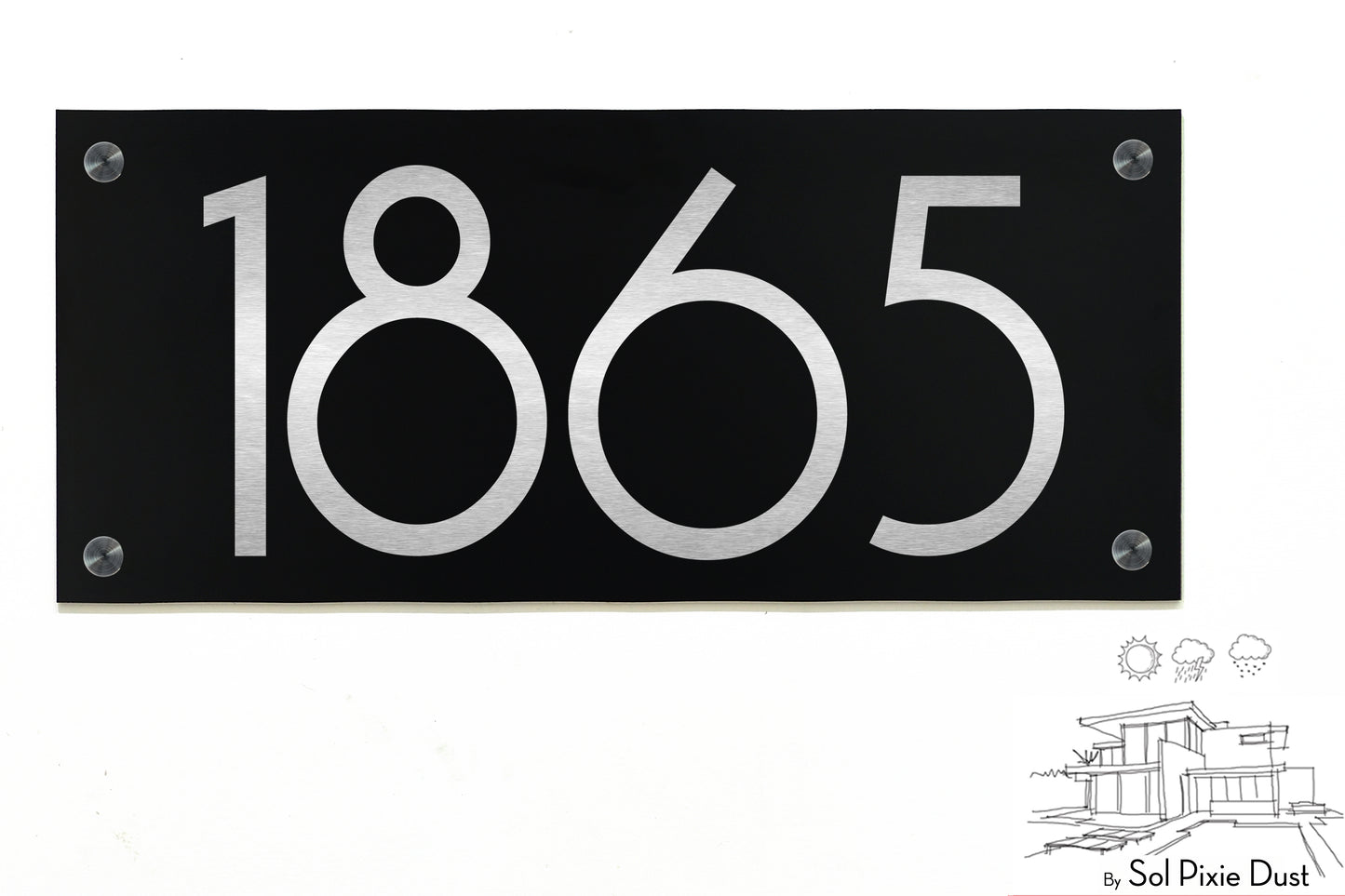 Aluminum (ACP) Engraved Address Plaque