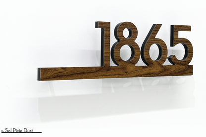 Underline House Numbers - LED Signs with Name / Address