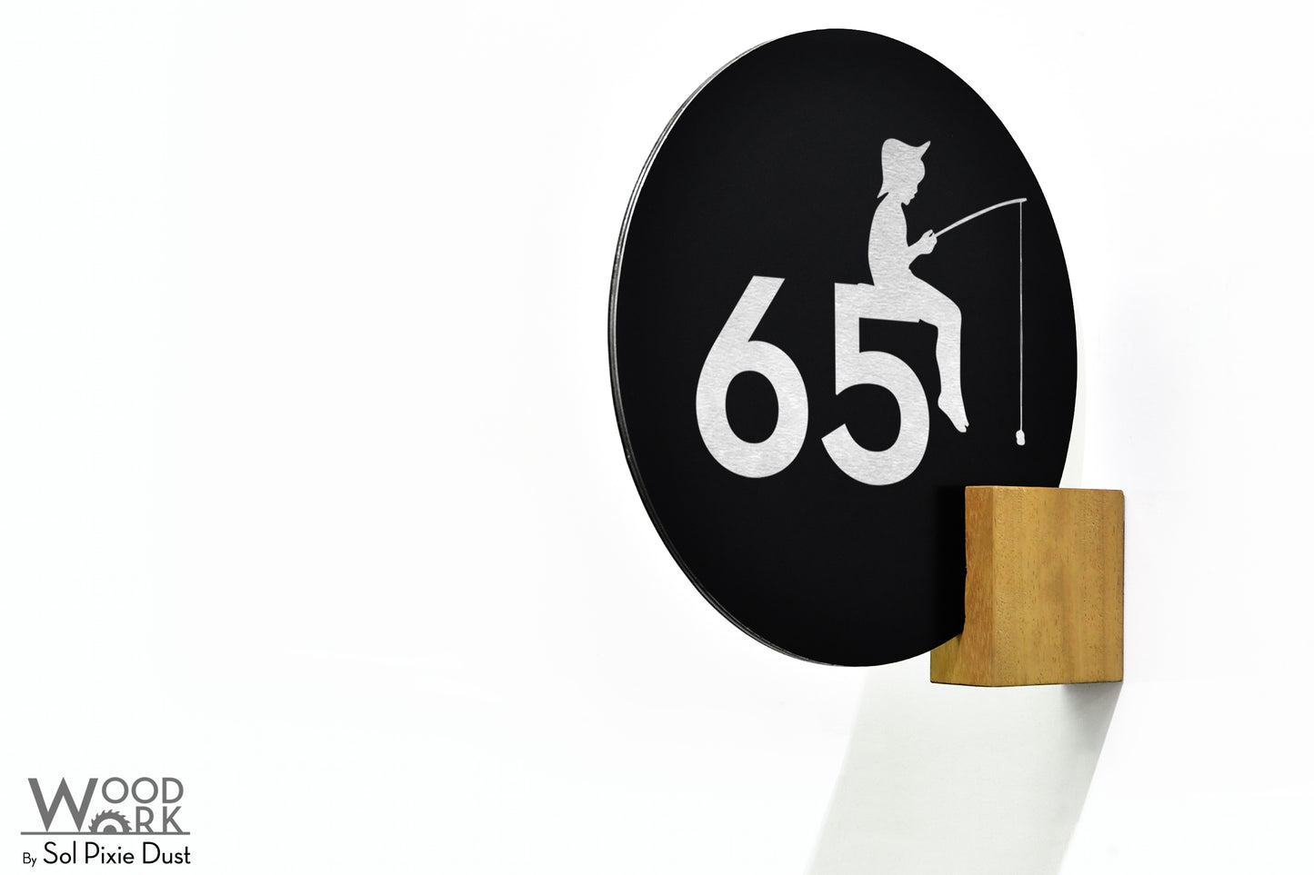 Aluminum (ACP) Address Signs with Solid Wood Mount