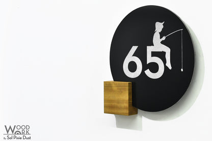 Aluminum (ACP) Address Signs with Solid Wood Mount