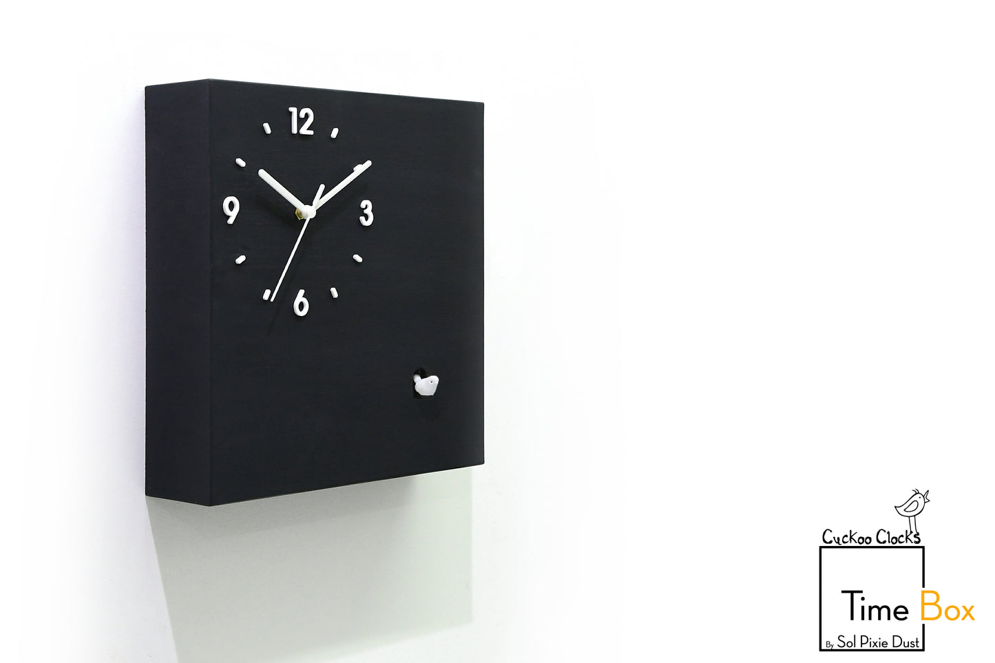 Time Box Modern Cuckoo Bird.  Cuckoo and Pendulum Wall Clock