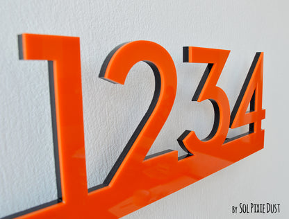 Underline House Numbers - LED Signs with Name / Address