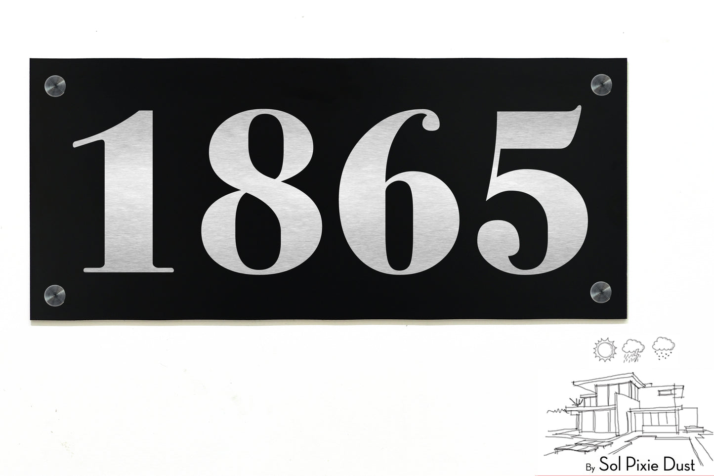 Aluminum (ACP) Engraved Address Plaque