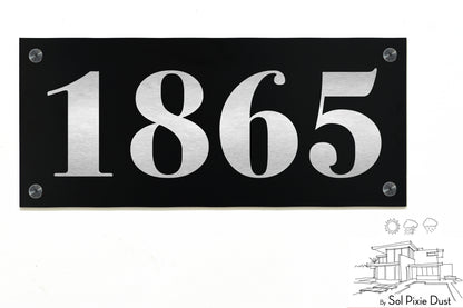 Aluminum (ACP) Engraved Address Plaque