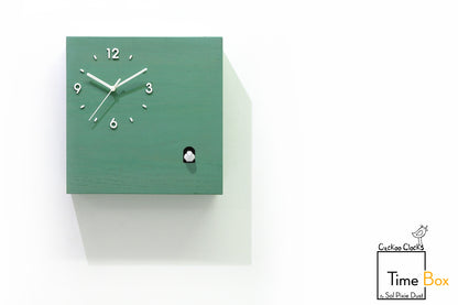 Time Box Modern Cuckoo Bird.  Cuckoo and Pendulum Wall Clock