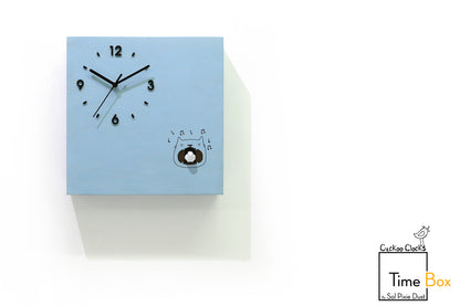 Time Box Modern Cuckoo Bird.  Cuckoo and Pendulum Wall Clock