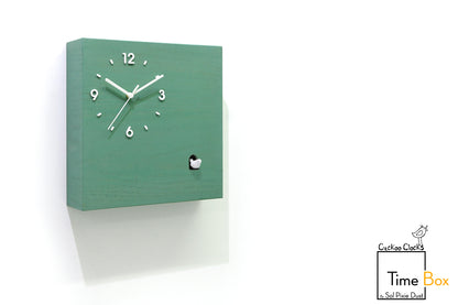 Time Box Modern Cuckoo Bird.  Cuckoo and Pendulum Wall Clock