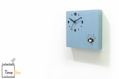 Time Box Modern Cuckoo Bird.  Cuckoo and Pendulum Wall Clock