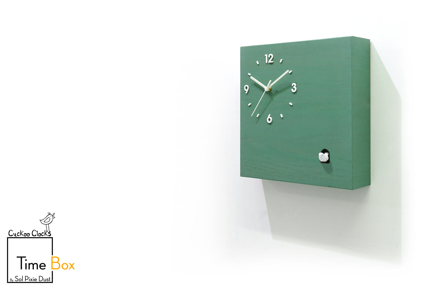 Time Box Modern Cuckoo Bird.  Cuckoo and Pendulum Wall Clock