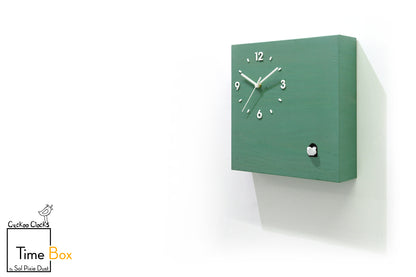 Time Box Modern Cuckoo Bird.  Cuckoo and Pendulum Wall Clock