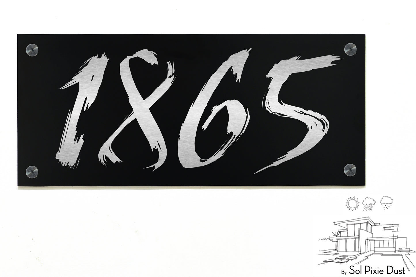 Aluminum (ACP) Engraved Address Plaque