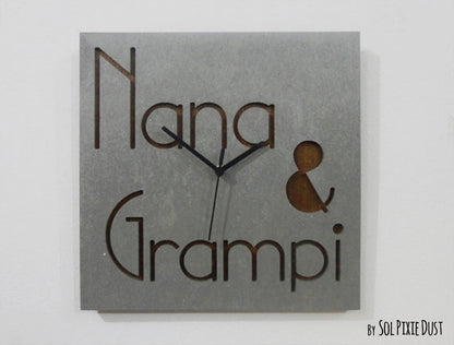 Concrete and Wood Wall Clocks Designs