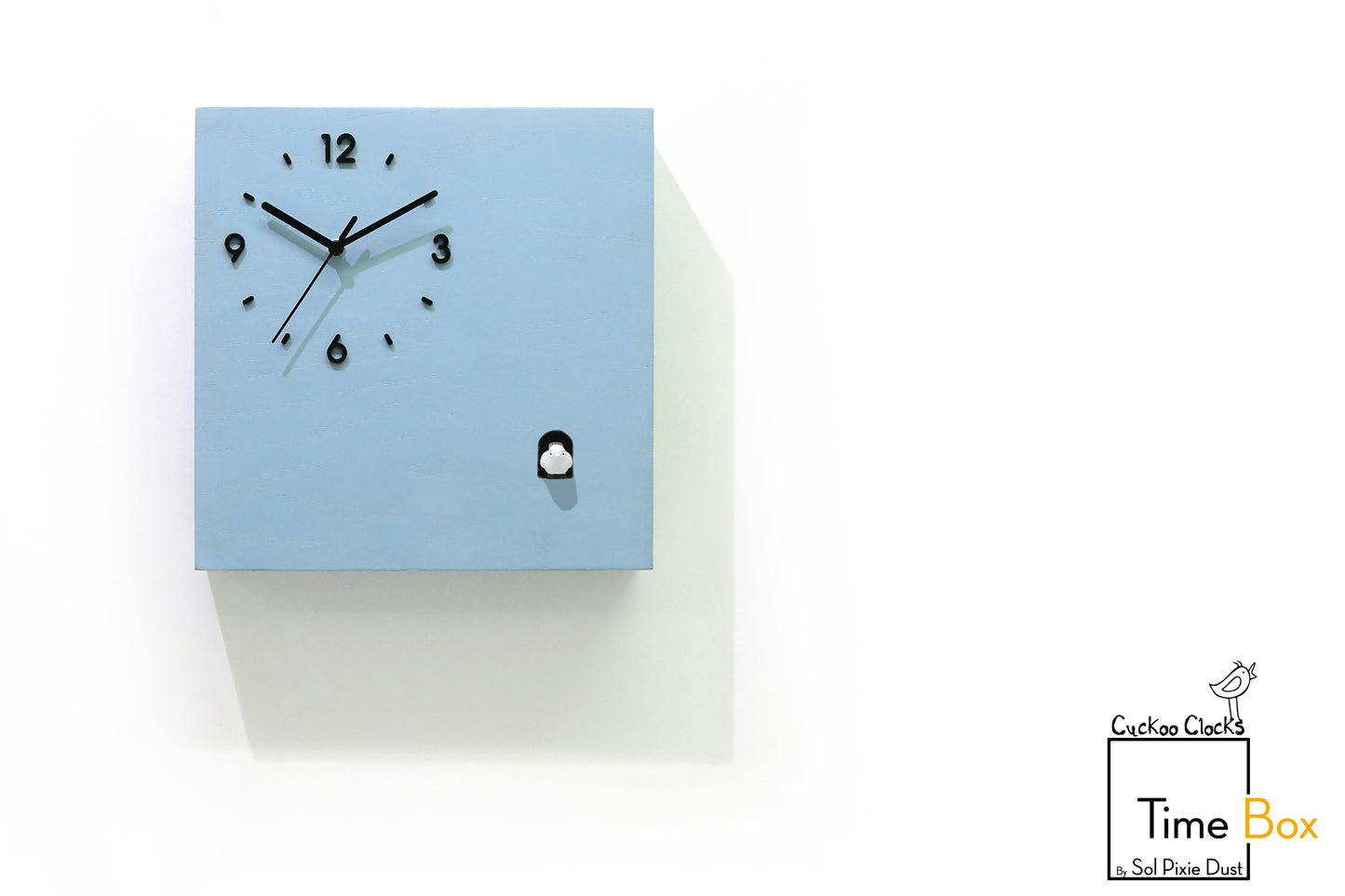 Time Box Modern Cuckoo Bird.  Cuckoo and Pendulum Wall Clock