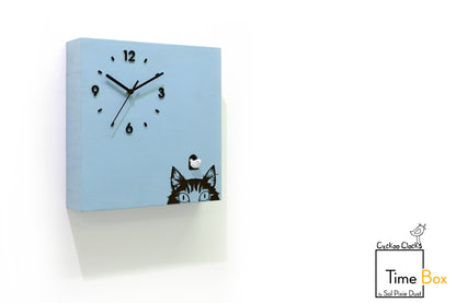 Time Box Modern Cuckoo Bird.  Cuckoo and Pendulum Wall Clock