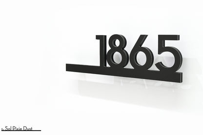 Underline House Numbers - LED Signs with Name / Address