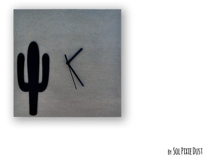 Square Concrete Wall Clocks Designs with Acrylic
