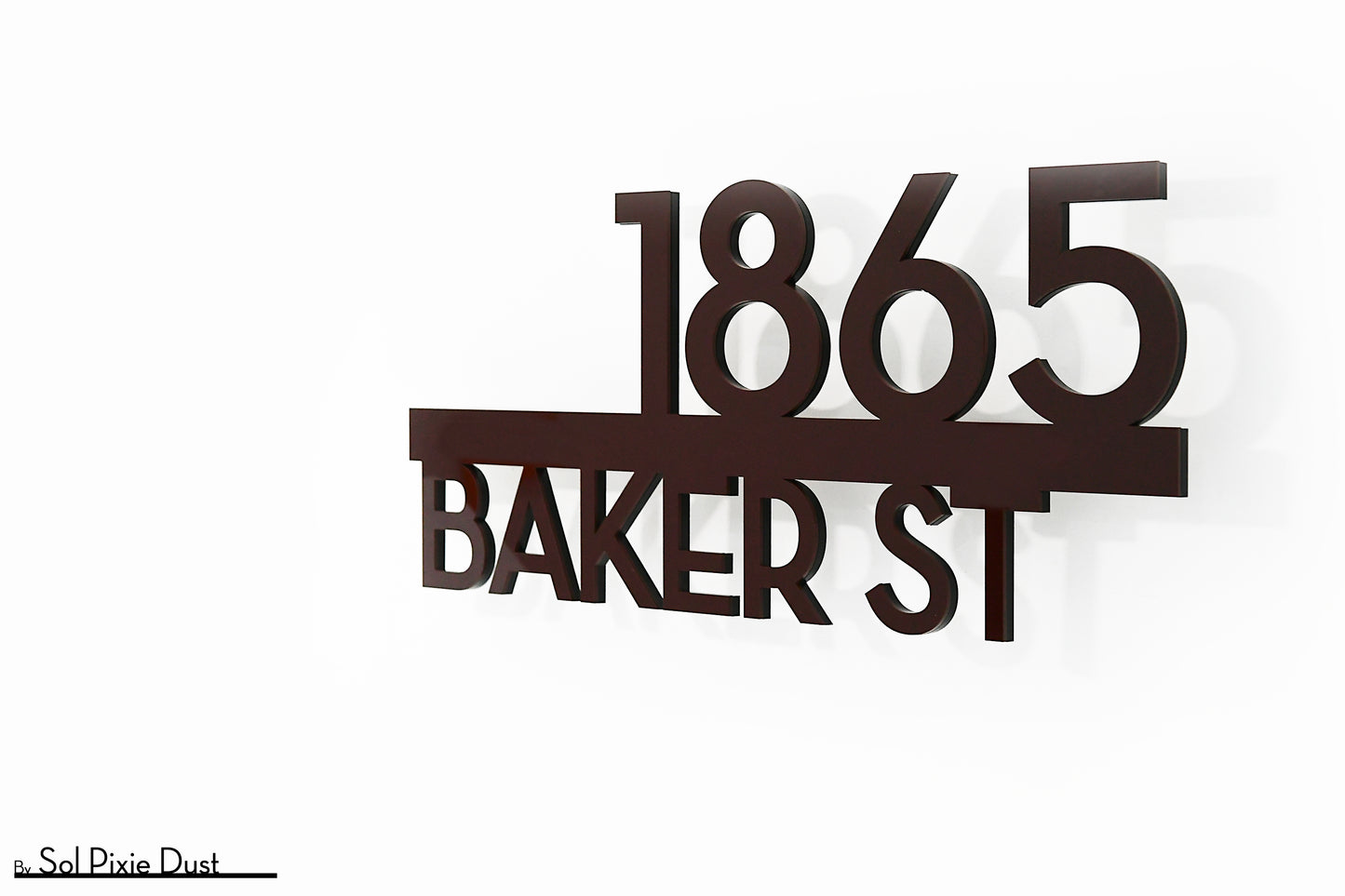 Underline House Numbers - LED Signs with Name / Address
